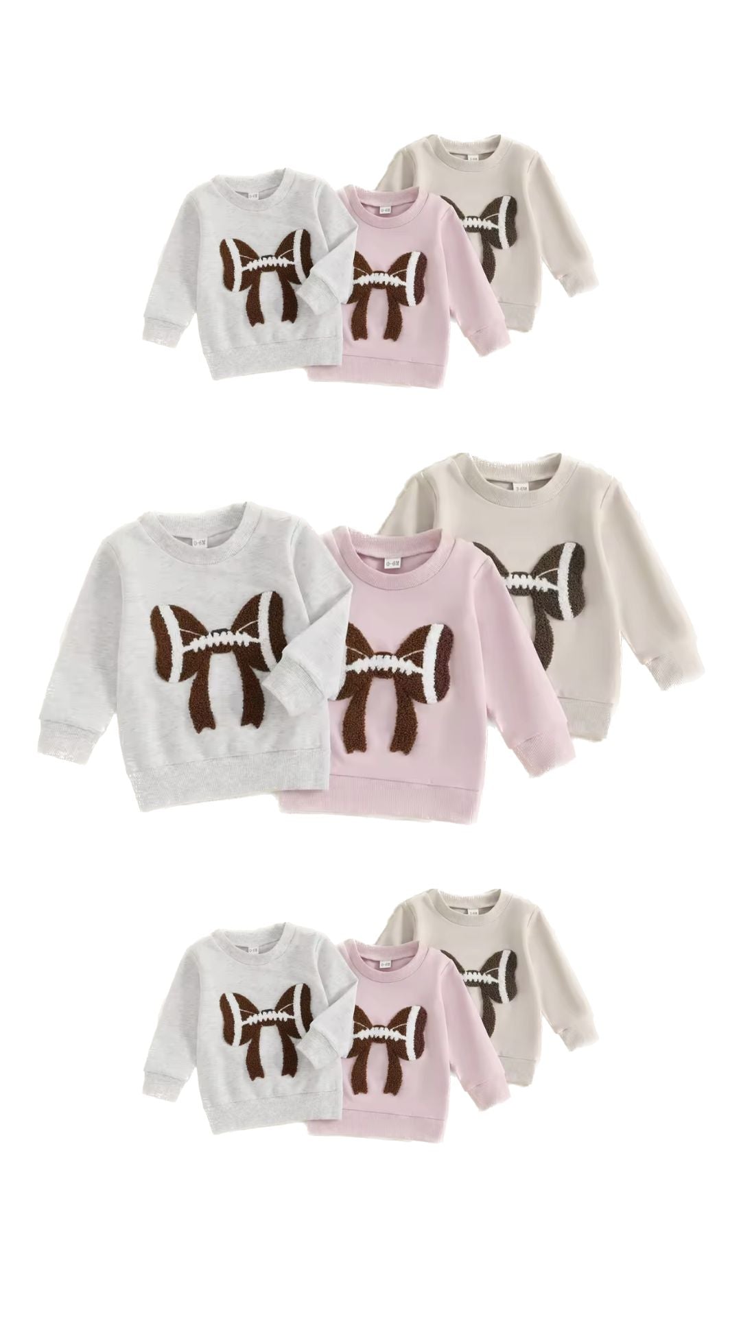 Football + Bow Pullover - Pre Order