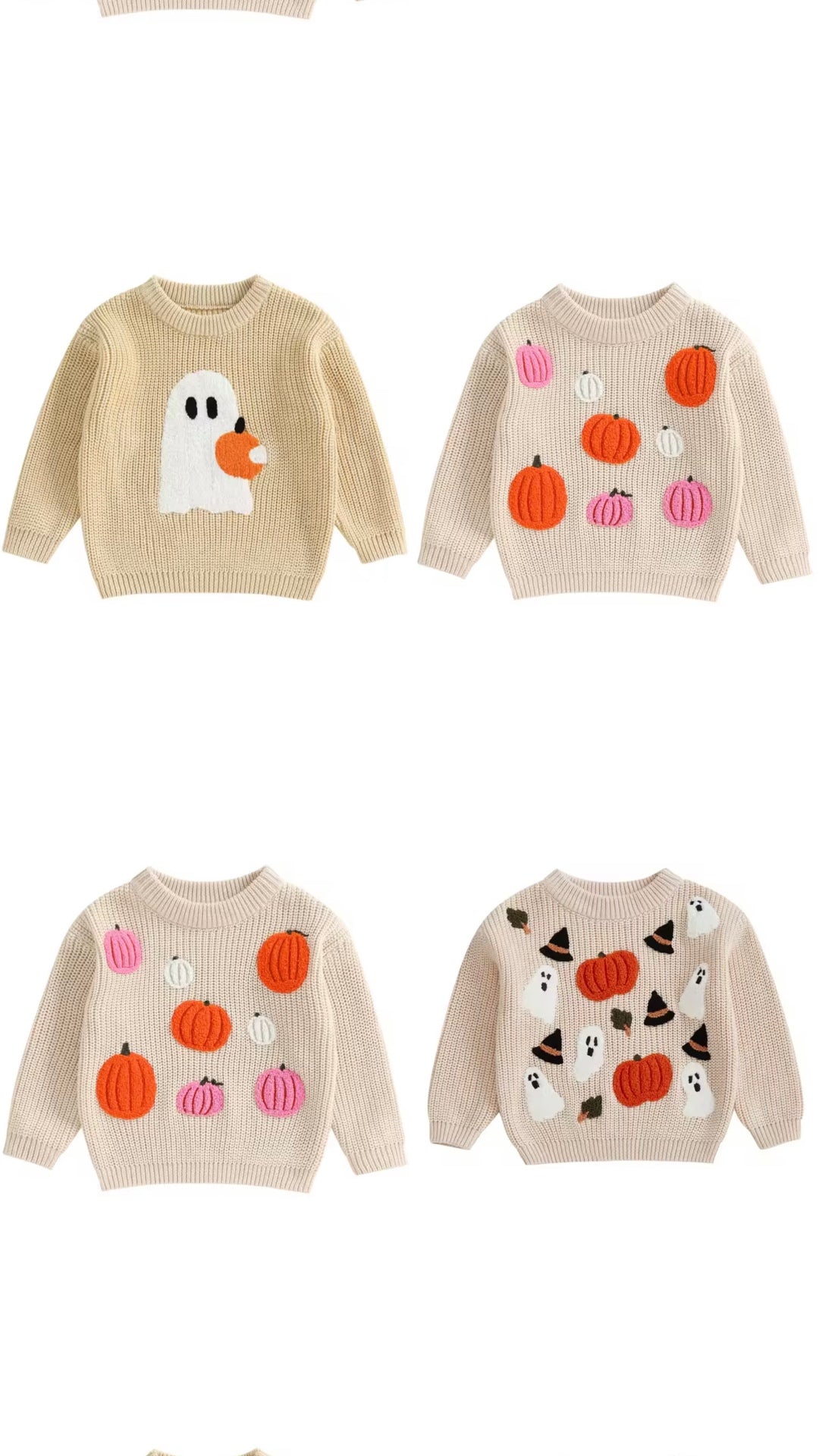Pumpkin + Ghost + Hat Sweater - Pre Order