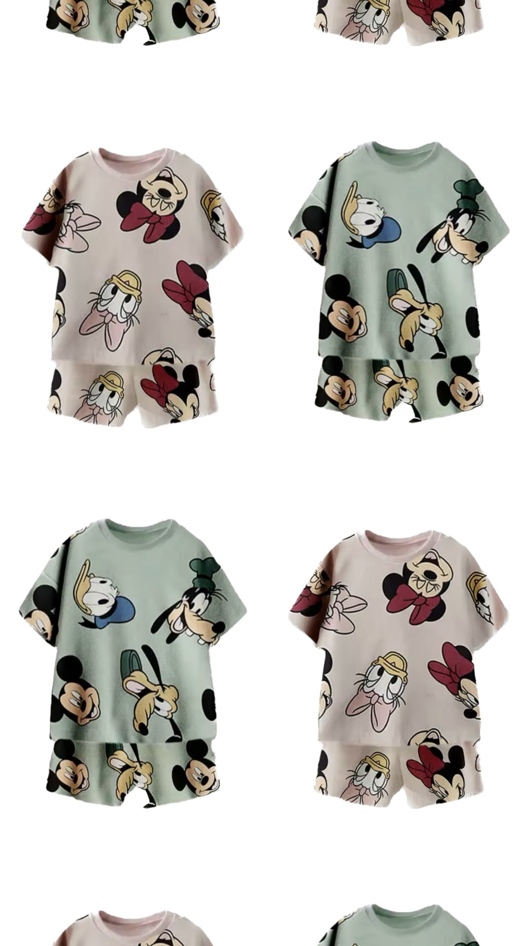 Minnie + Mickey Short Sets - Pre Order
