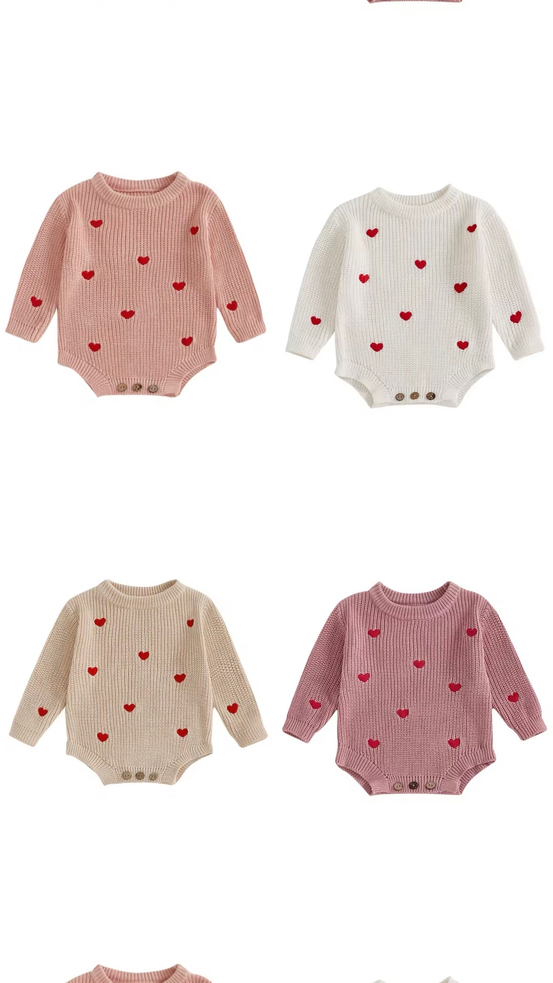 Hearts Sweater + Romper - Pre Order