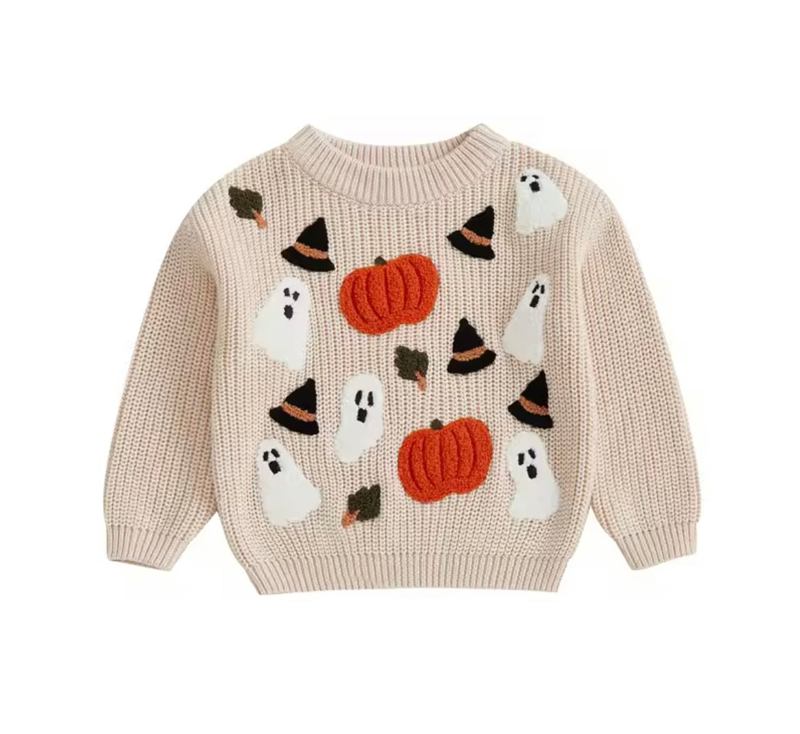 Pumpkin + Ghost + Hat Sweater - Pre Order