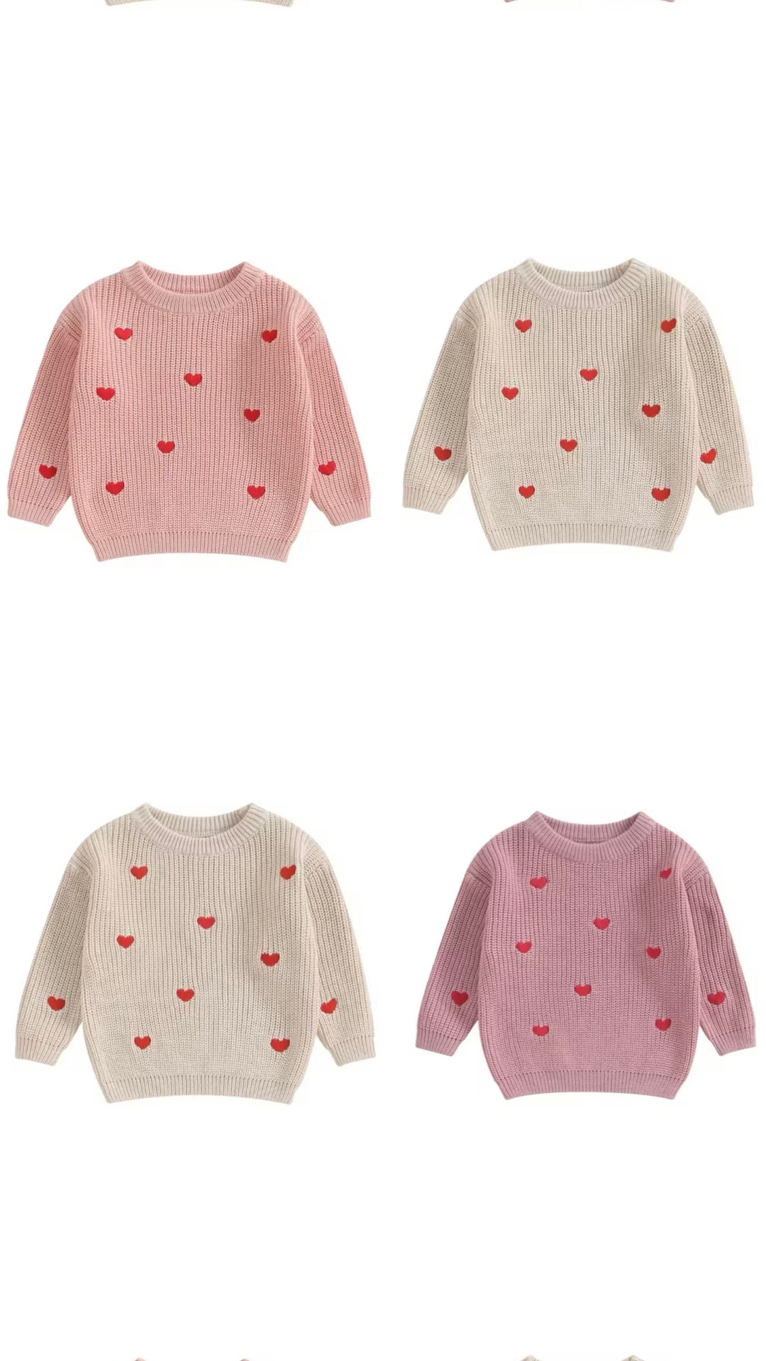 Hearts Sweater + Romper - Pre Order