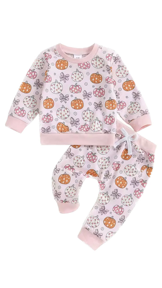 Pumpkin Polka Dot Set - Pre Order