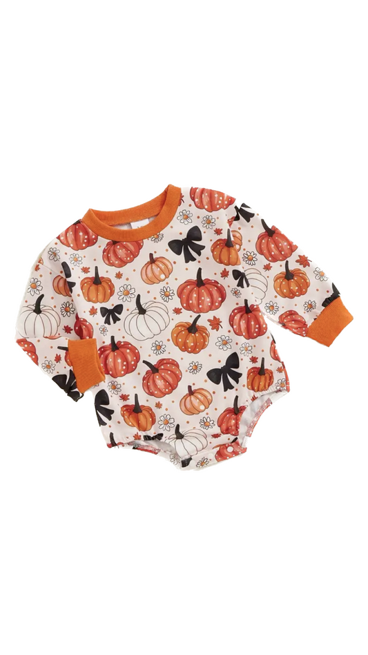 Penny Pumpkin Romper - Pre Order