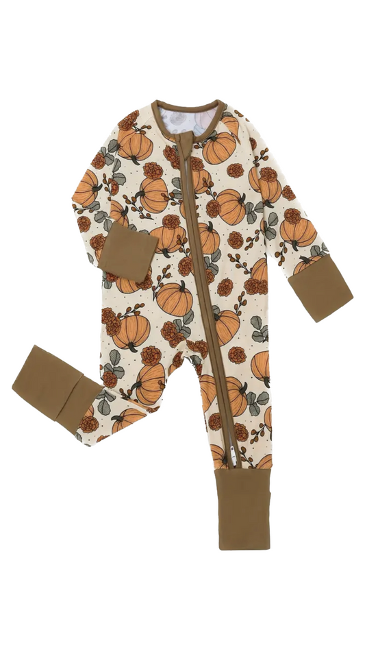 Pumpkin Bamboo Footies - Pre Order