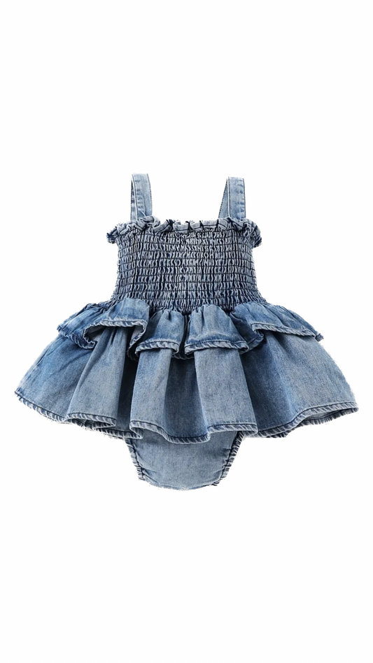 Denim Romper - Pre Order