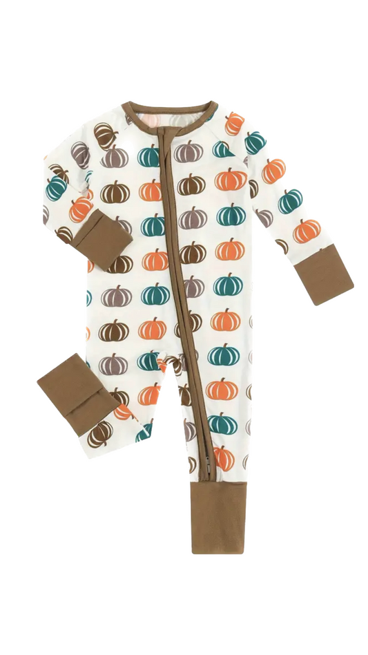 Pumpkin Bamboo Footies - Pre Order