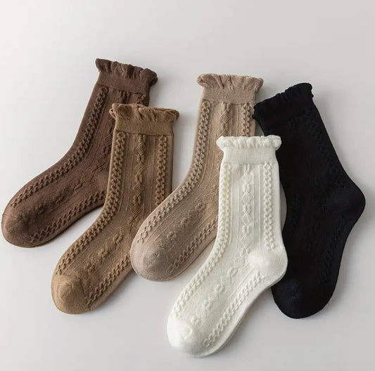 Rory Ruffle Socks - 5 Pair - Pre Order