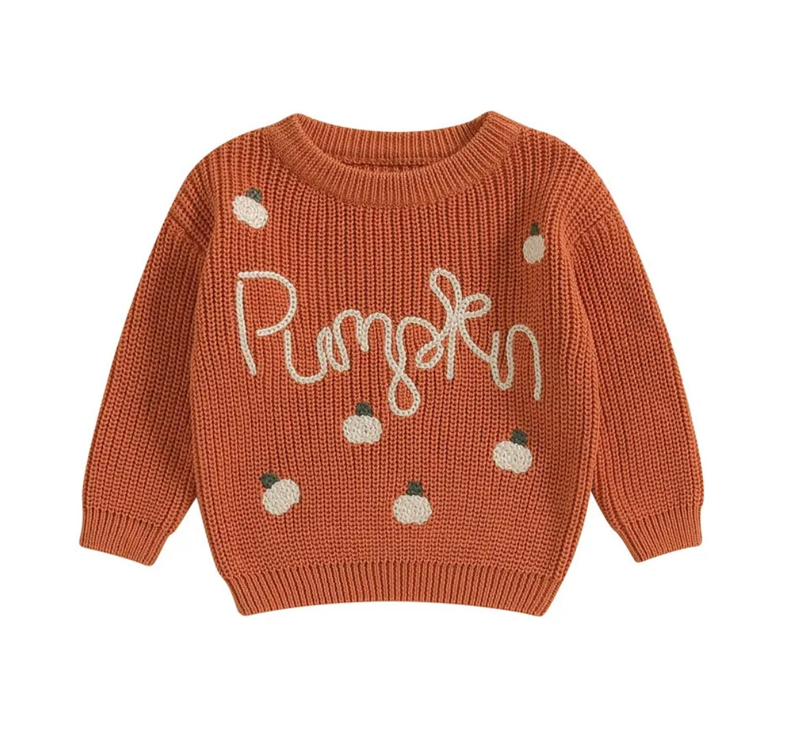 Pumpkin Knit Sweater - Pre Order