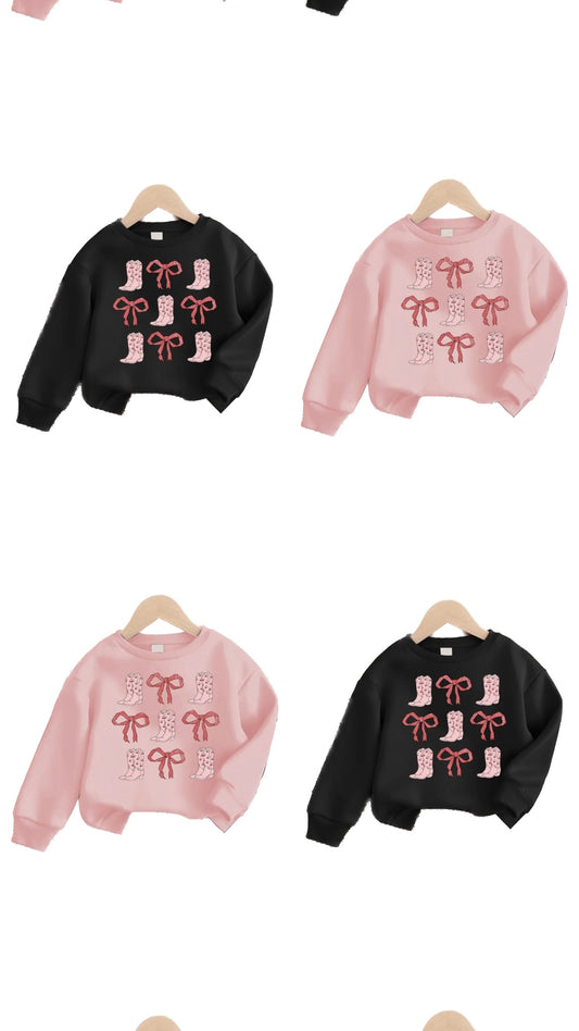 Boots + Bows Pullover - Pre Order