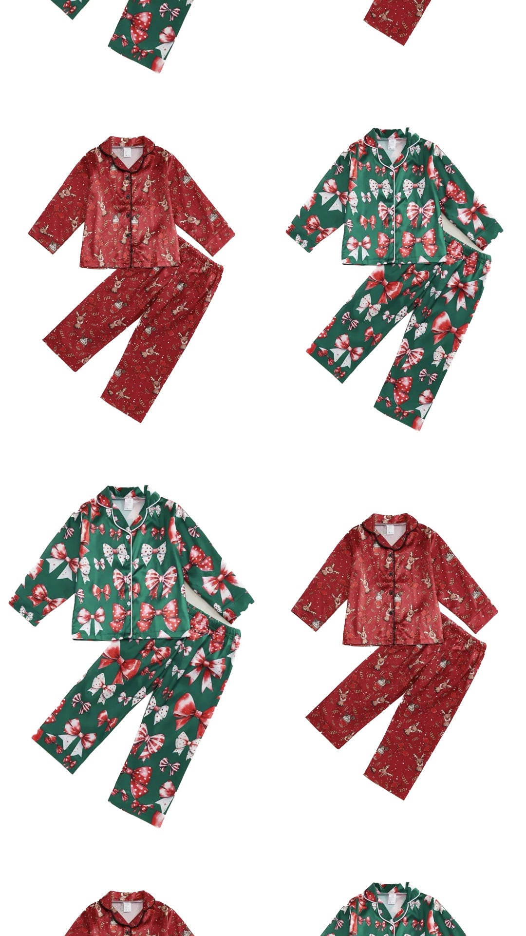 Christmas Silk Pajamas - Pre Order