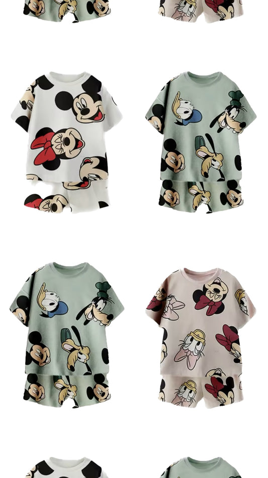 Minnie + Mickey Short Sets - Pre Order