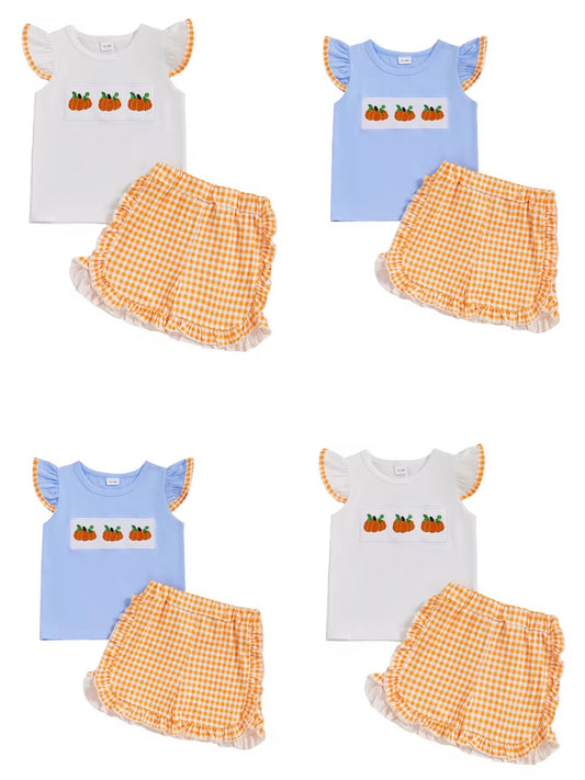 Pumpkin Plaid Set - Pre Order