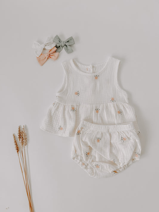 Magnolia Embroidered Set - PRE ORDER