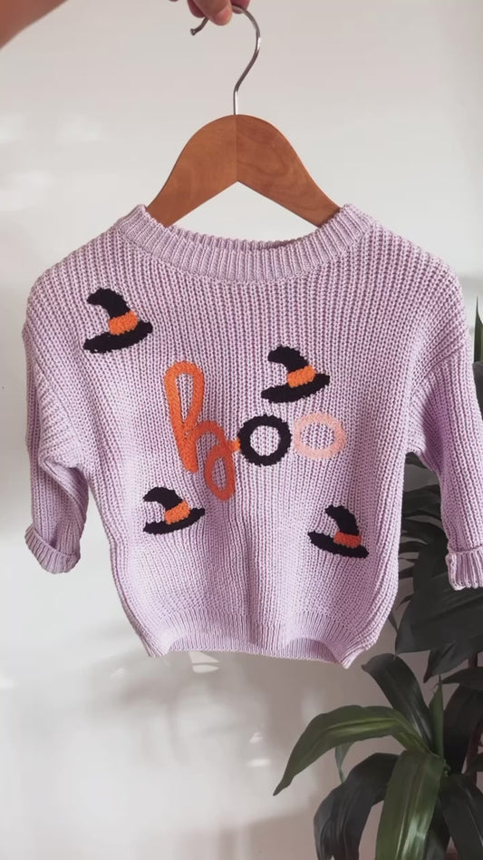 Boo + Witches Hat Sweater - Pre Order